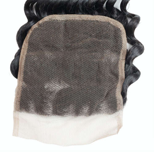 Deep wave Closure. Free parting(can be centre, left, right) 4*4cm lace. 16 inch. fit 14-18 inch hair