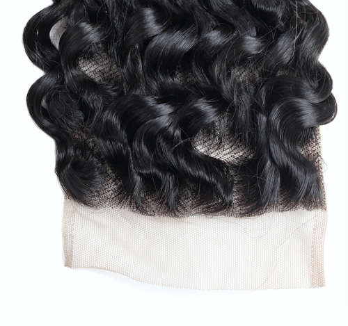 Deep wave Closure. Free parting(can be centre, left, right) 4*4cm lace. 16 inch. fit 14-18 inch hair