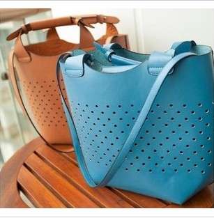 Fashion style hollow out big ladies bags, handbags, PU leather, For office ladies