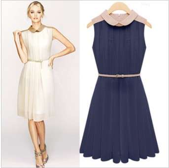 Elegant women dress, 2 colors, 3 sizes, get a free belt!