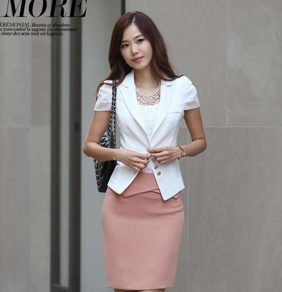 Elegant office ladies suit jacket, 2 colors, 6 sizes, fit most ladies
