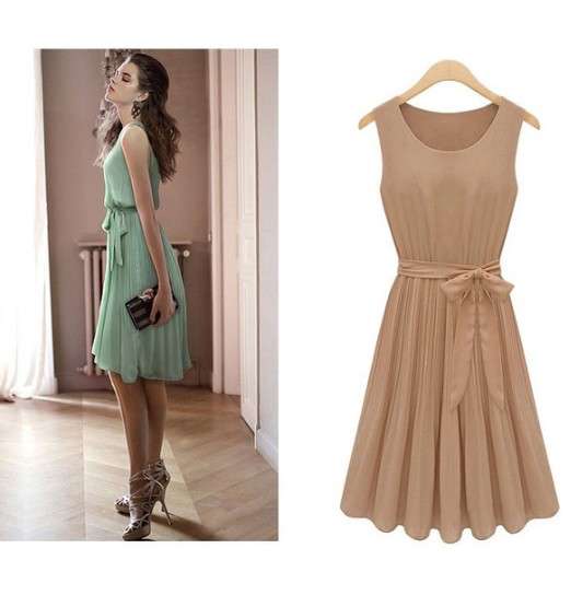 Pleated women skirt, dress, 2 colors, 4 sizes