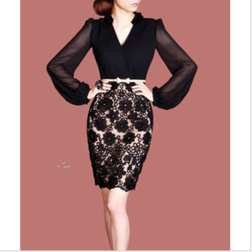 Karen Millen elegant ladies' lace dress, size S-XXL.