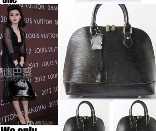 LV design 100% cow real leather handbag, small size, color black