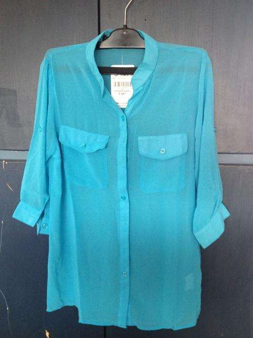 Nov new arrival. Wild match chiffon middle sleeves shirt, two styles wearing! size 30-32, Promotion