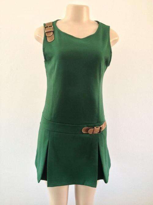 size 34-36 100% thick cotton spring dress, casual but elegant.