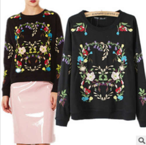 Export to Euro original order. Embroider elegant hoodie sweater. Size 32. Shipping R30