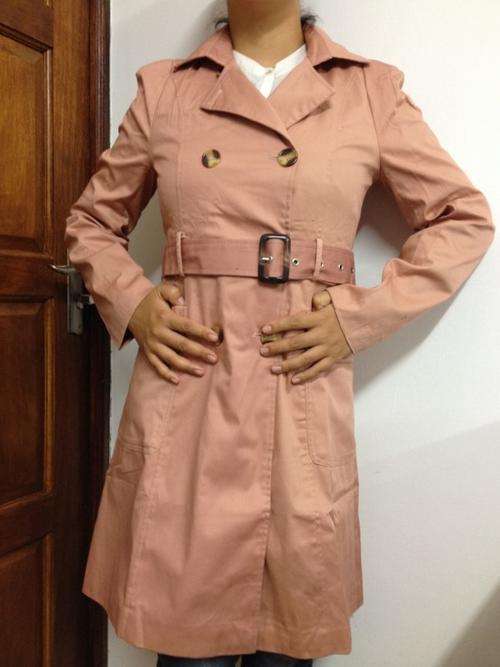 High quality long fashion coat with belt, size 30-36, 2 colors. Stock in ZA.