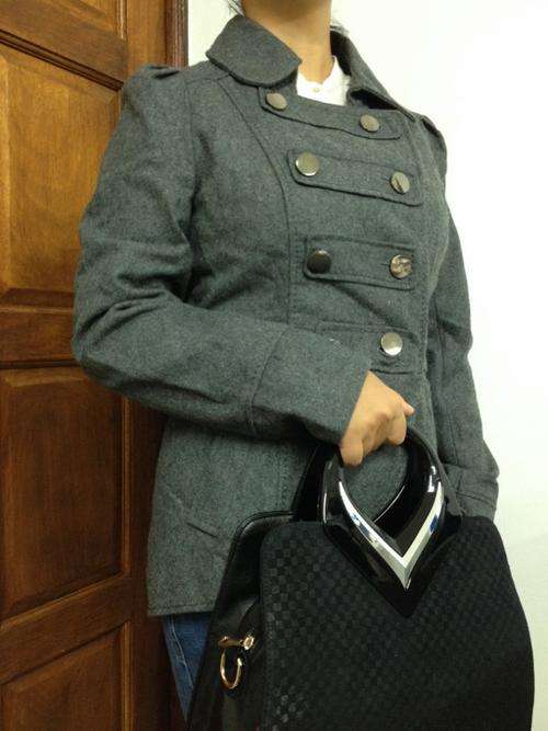 Retro Euro style woolen coat/ jacket. Size 32. Shipping R30