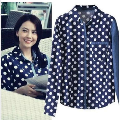 Star loves cotton joint jeans leaves shirt. Fashion! Color blue. Size30-36. Shipping R30