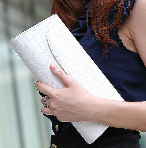 Classic  ladies cluch, party handbag. White color. Stock in ZA,no custom fee!