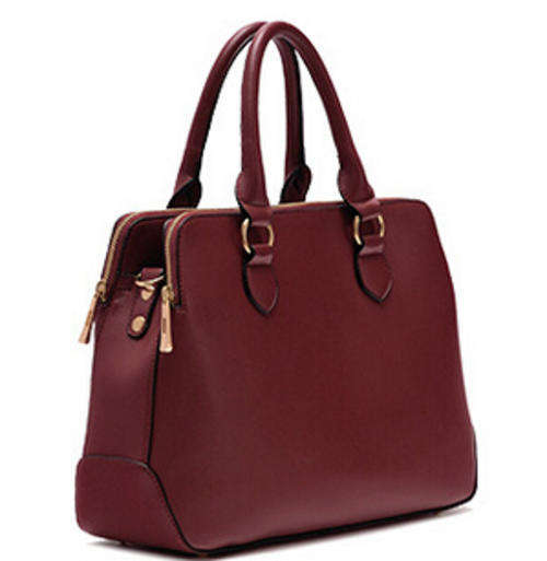 High quality double zips classic big bags. Wine color. Stock in ZA