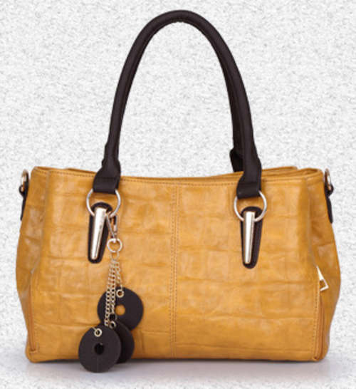 Cow leather retro 3 layers women shoulder bag, handbag. Color yellow.Stock in ZA