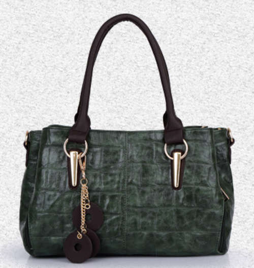 Retro 3 layers women shoulder bag, handbag. Color green. Stock in ZA