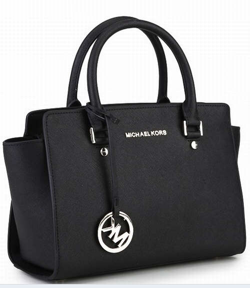MK genuine leather lady bag. Large size. Black color.