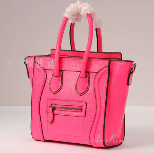 Genuine leather smile bag, lady handbag. Size small. color rose. Stock in ZA