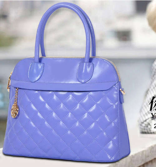 Office lady loves Genuine leather all-match handbag.Purple color.