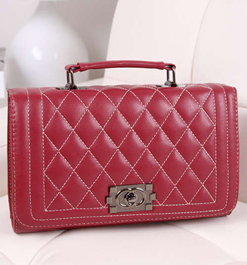 Leisure wild use ladies handbag. Wine color. Stock in ZA