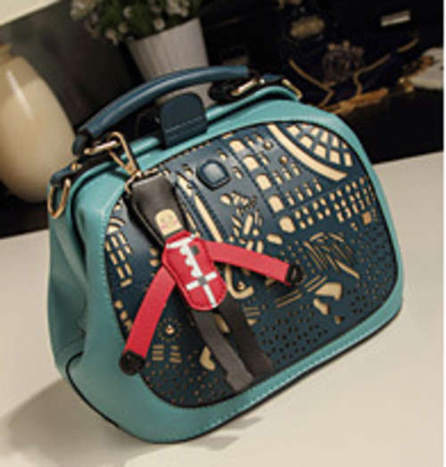 Summer fashion hollow out cute shoulder bag. Blue color. Stock in ZA