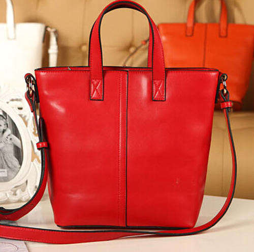 Fashion bucket bag. Red color. Stock in ZA