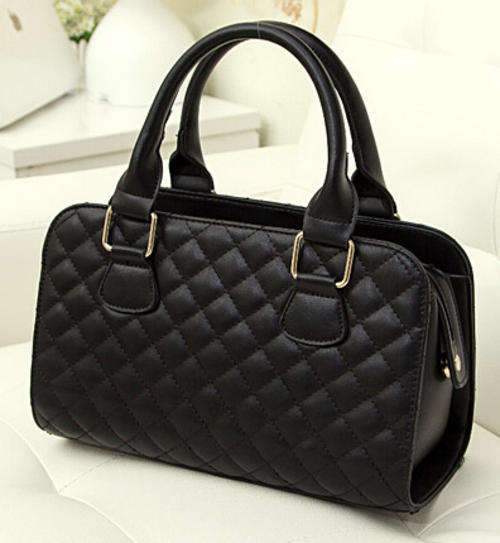 Elegant medium size useful work or leisure handbag. Black color. Stock in ZA