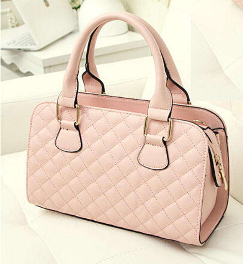 Elegant medium size useful work or leisure handbag. Pink color. Stock in ZA