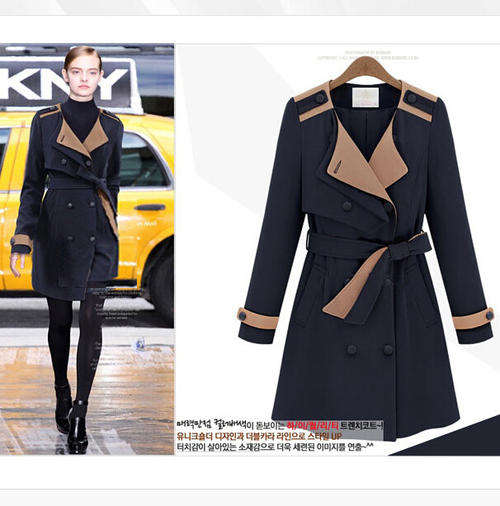 High quality ladies coat with belt, royal blue, size 36, stock in ZA