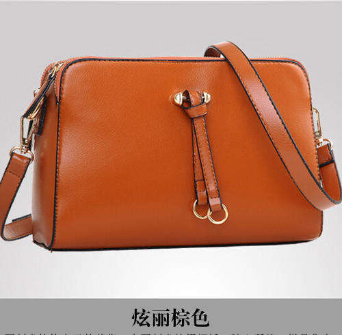 Retro leisure use ladies shoulder bag, handbag. Brown color