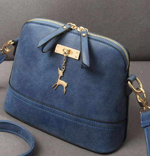 Nubuck ladies strape bag. Blue color. Stock in ZA, no custom fee