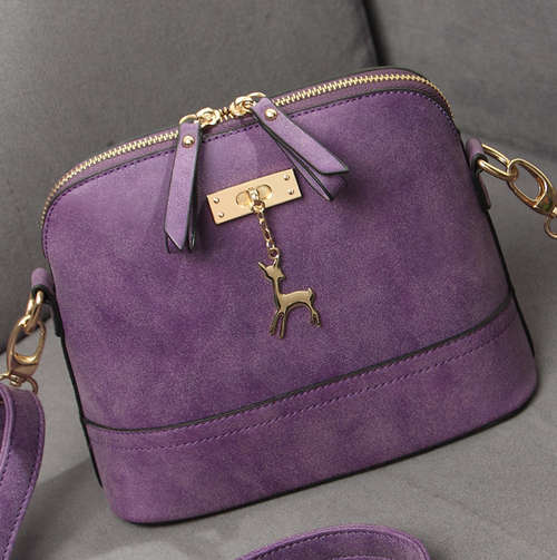 Nubuck ladies strape bag. Purple color. Stock in ZA, no custom fee