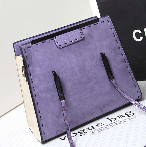 Nubuck career girl's favourate handbag. Purple color. Stock in ZA