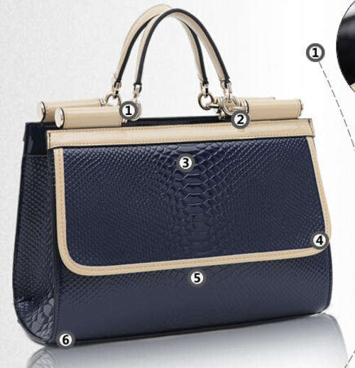 Snake pattern retro ladies handbag, with strape. Navy blue. Stock in ZA