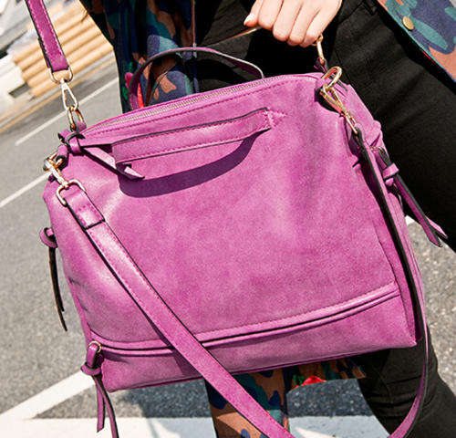 Chamois motor bag, large capacity. Rose color. Stock in ZA