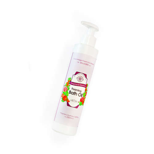 Tangerine & Geranium Foaming Bath Oil