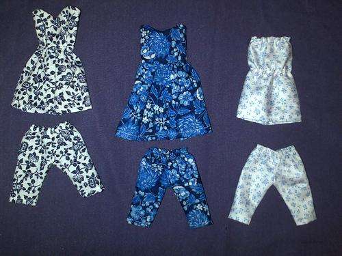3 hand made barbie summer outfits