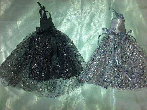 2 hand made barbie evening gowns