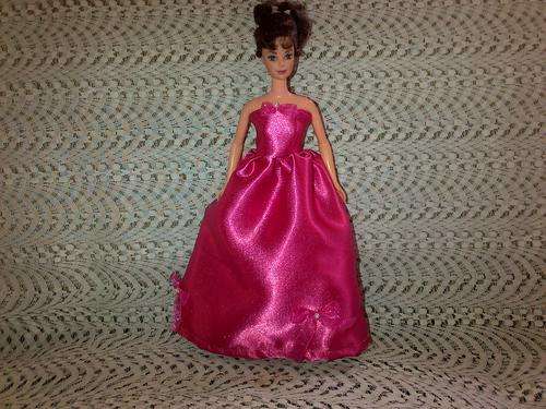 pink barbie ball gown(doll not included) hand made