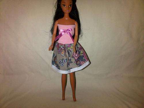 handmade barbie casual dress (doll not included)