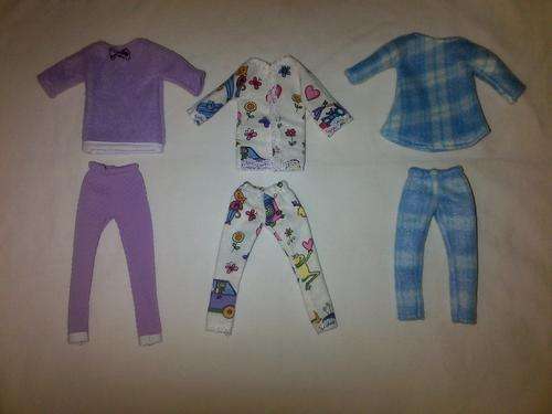 assorted hand made barbie doll clothes