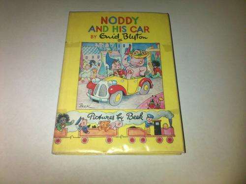 Noddy and his car.No 3. Enid blyton. h/c1951 inscriptions in book. d/j-good. isbn 361004583.