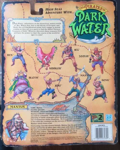 Mantus (STILL SEALED LIKE NEW!), Pirates of Dark Water vintage action figure