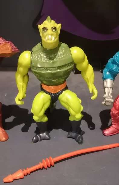 Whiplash complete, vintage MOTU / He-man action figure