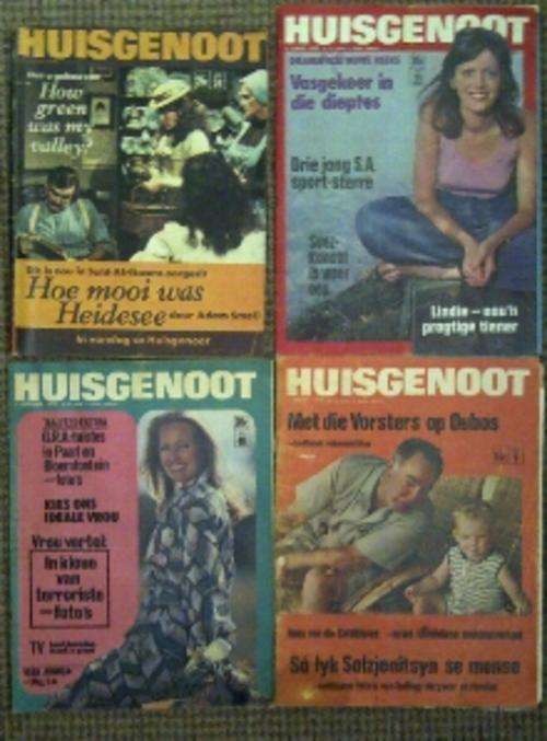 4 X VINTAGE HUISGENOOT MAGAZINES!!!