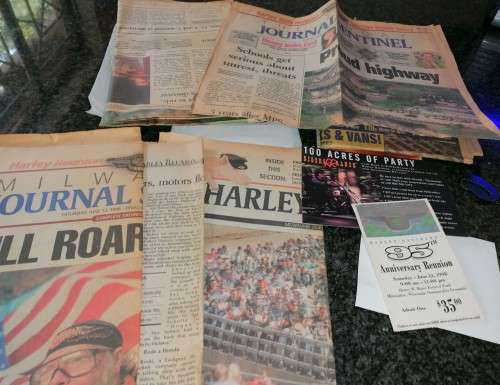 Original Harley Davidson memorabilia