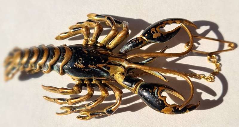 Vintage Lobster Brooch