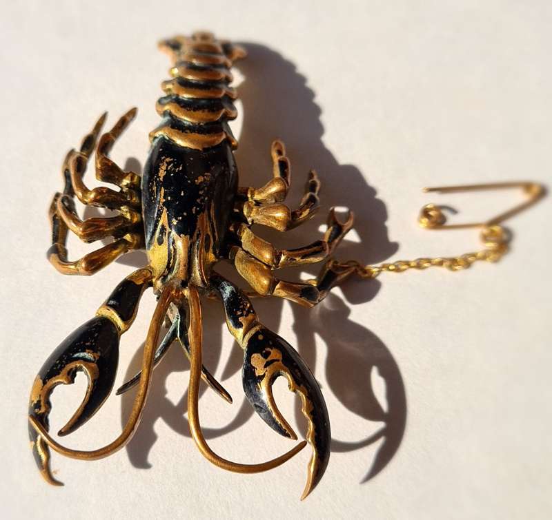 Vintage Lobster Brooch