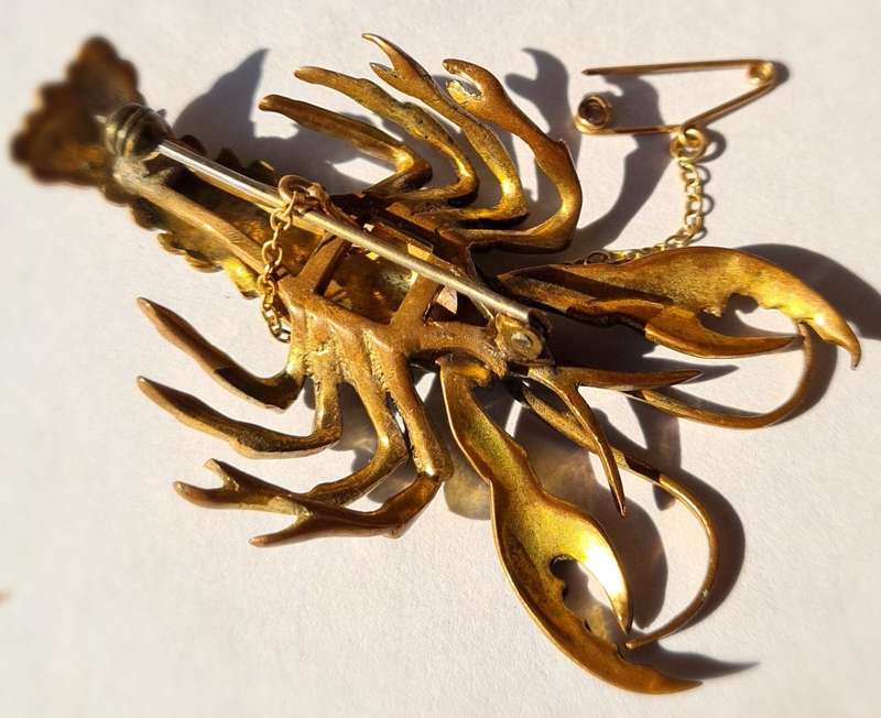 Vintage Lobster Brooch