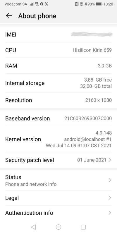 Huawei Psmart FIG-LX1 32GB 3GB RAM
