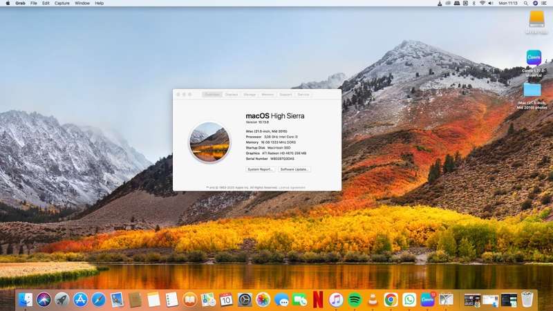 Second Hand iMac (21.5-inch, Mid 2010) 3,06 GHz Intel Core i3 - 16GB DD3 Ram, and 480 Sandisk SSD