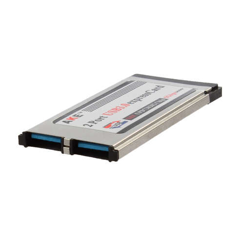 AKE Expresscard to USB 3.0 Dual Port Adapter (5 Gbps) For Laptop PC 34/54mm slot